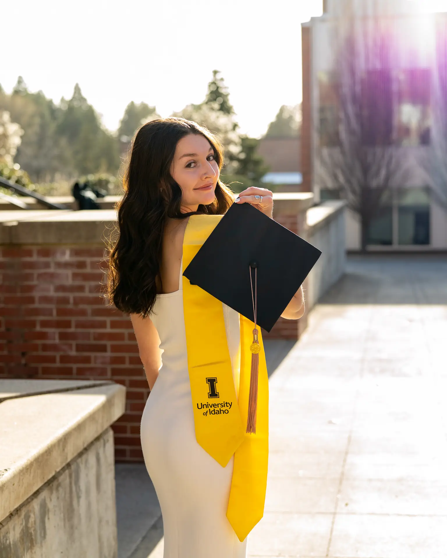 Graduate portrait session near University of Idaho in Moscow, ID — photo 4