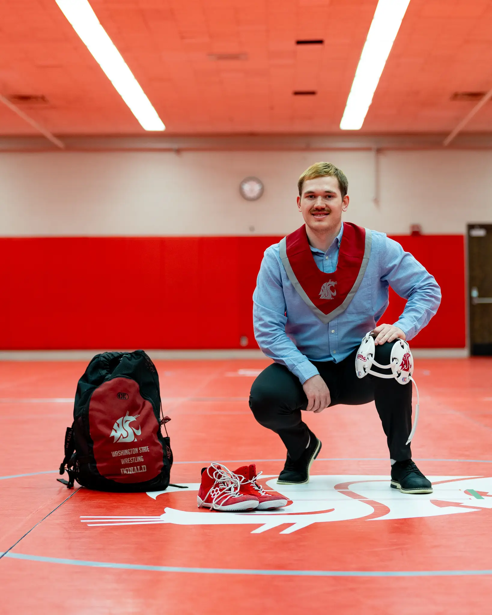 Graduating student athlete action shot in Pullman, WA — photo 5